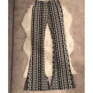 Very trendy bell bottom pants!